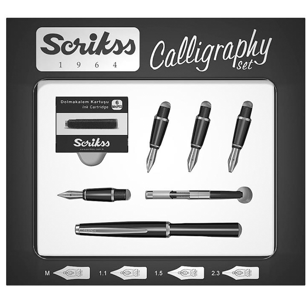 Scrikss Kaligrafi Seti Siyah 33