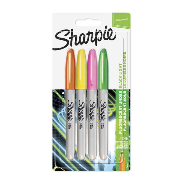 Sharpie Markör Permanent Neon 4 LÜ 1985855