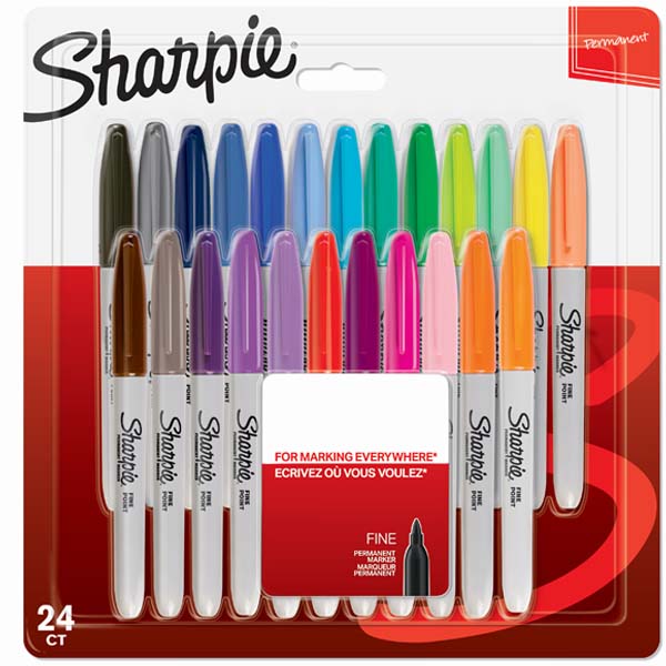 Sharpie Markör Permanent Fine Karışık Renk 24 LÜ 2065405