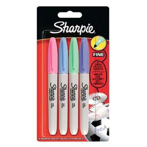 Sharpie Markör Permanent Fine Pastel Renkler 4 LÜ 2065402