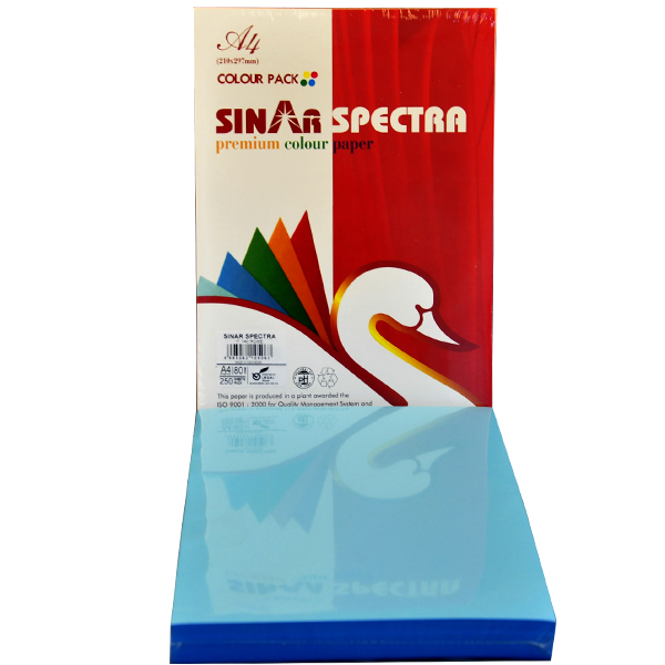 Sınar Renkli Fotokopi Kağıdı 250 Lİ A4 80 GR Turkuaz Mavi (Turquoıse) 220
