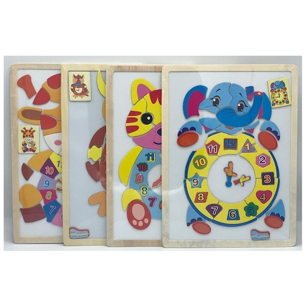 Sino Puzzle Ahşap Manyetik Saat C-805