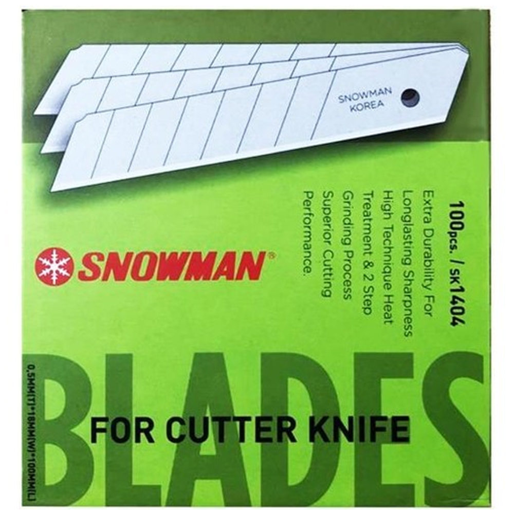 Snowman Geniş Bıçağı Yedeği 100 Lü Paket