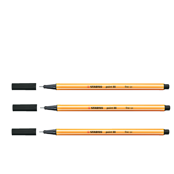 Stabilo Keçe Uçlu İnce Kalem 88 Point 0.4 MM Siyah 88/46