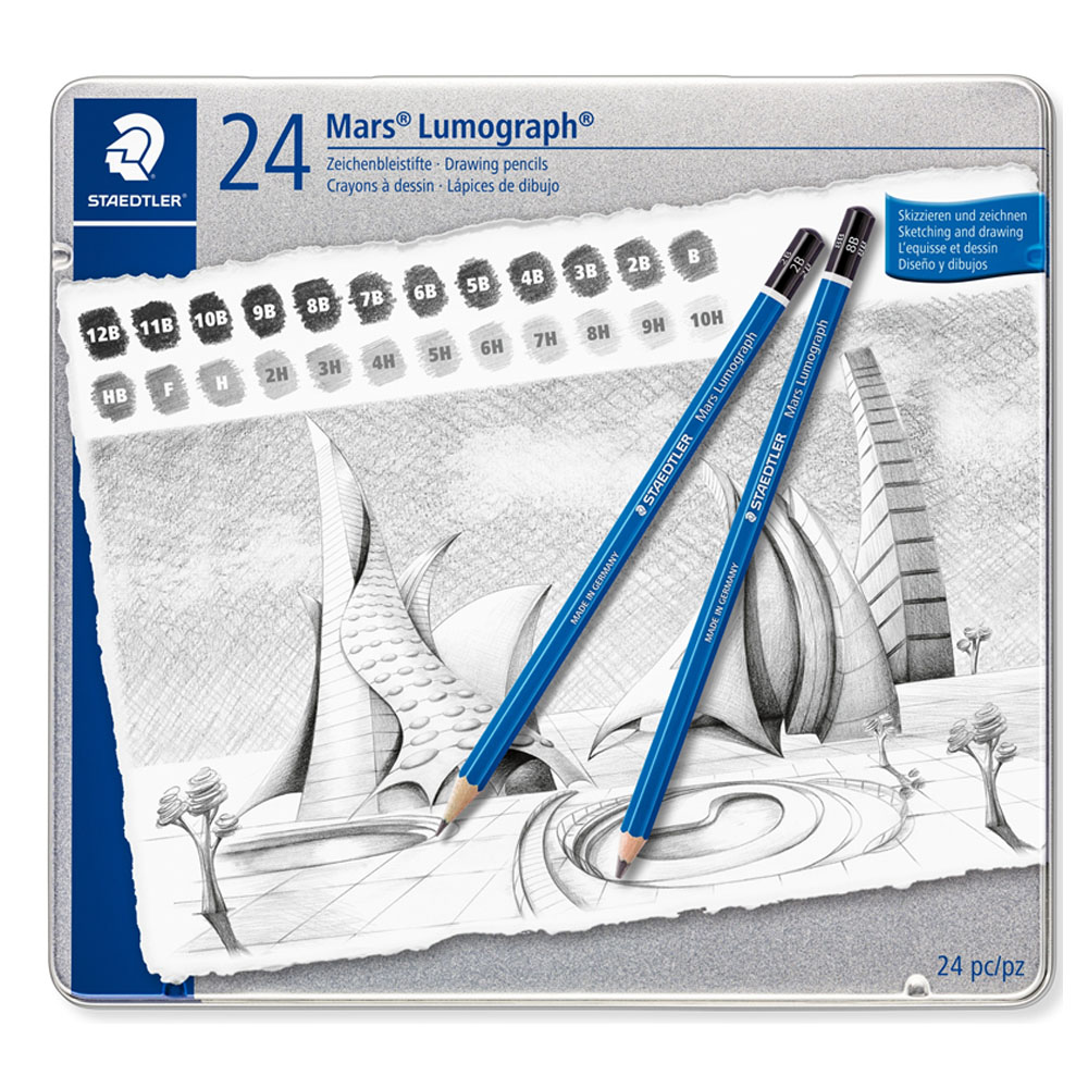 Staedtler Kurşun Kalem Mars Lumograph  Metal 24 Lü 100 G24