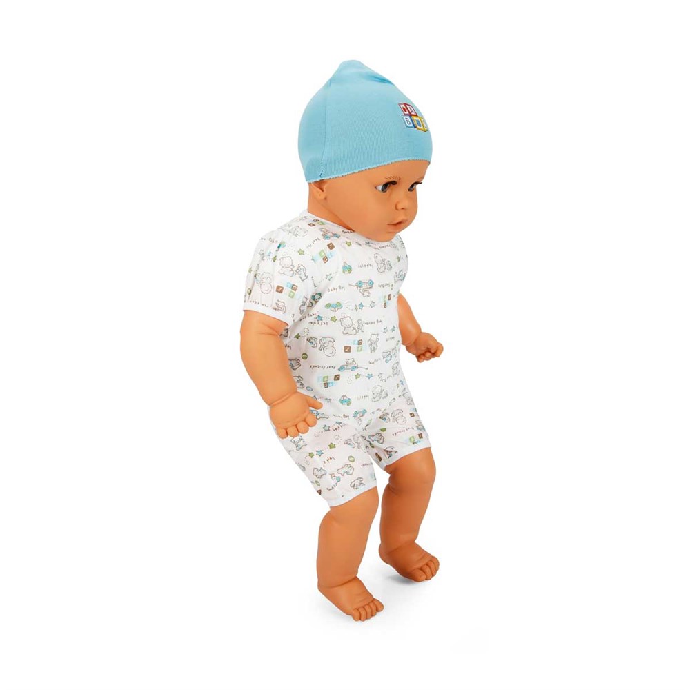 Sunman Denis Dolgu Saçsız Bebek 60 cm. Poşetli