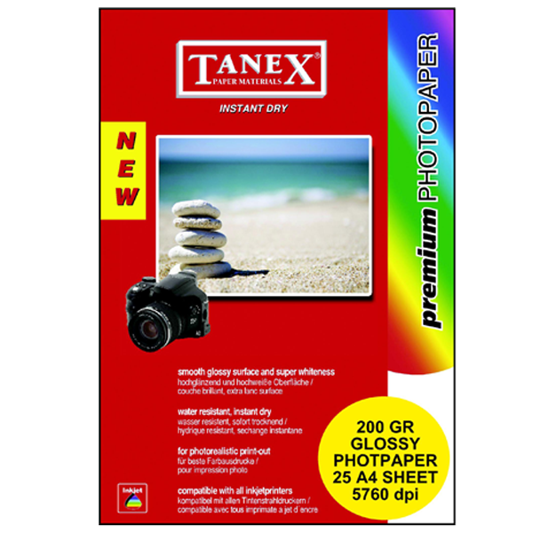 Tanex Fotoğraf Kağıdı 25 Li YP A4 200 GR