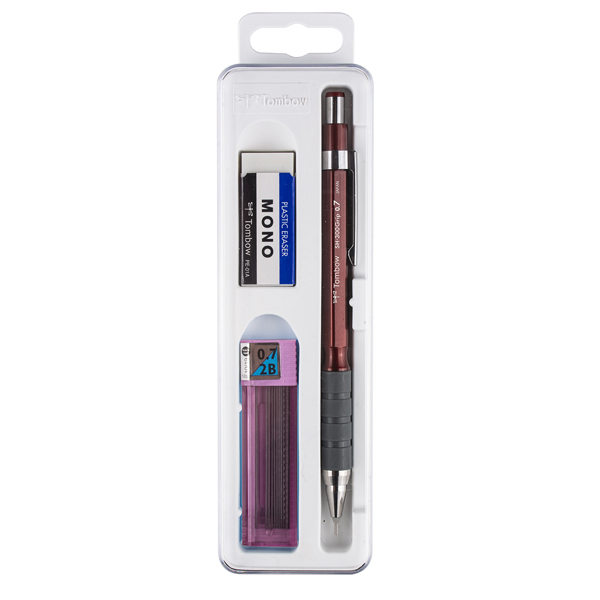 Tombow SH-300 Okul Seti 0.7 MM Bordo