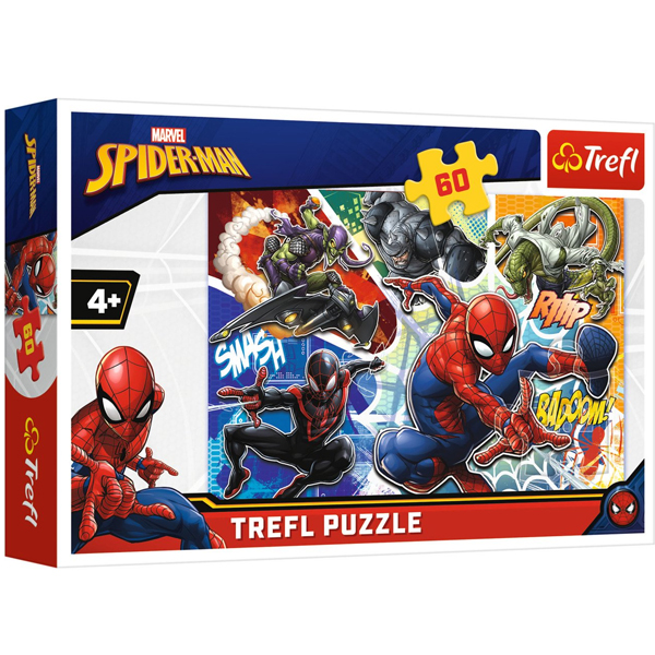 Trefl Puzzle 60 Parça Spıderman Disney (33x22 Cm) 17311