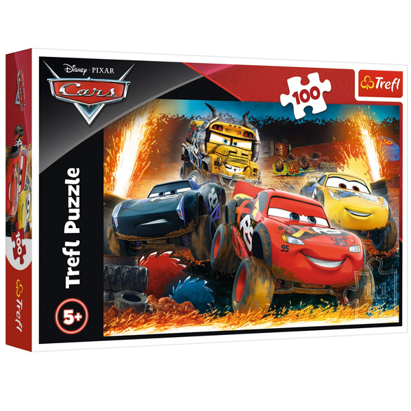 Trefl Puzzle 100 Parça Disney Cars (41 x 27,5 Cm) 16358