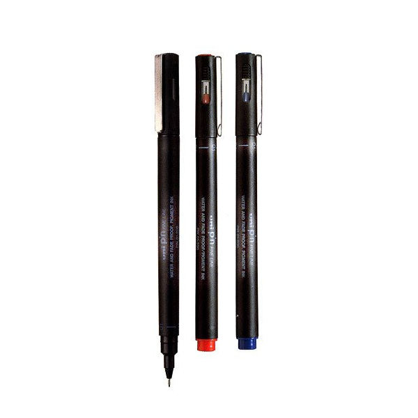 Uni-Ball Çizim Kalemi Akrilik Uçlu Fine Line Pin 0.3 MM Mavi PIN 03-200