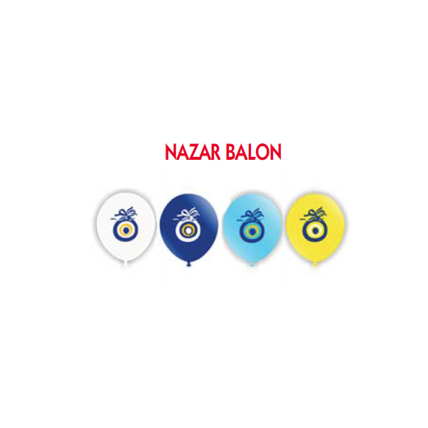 Vatan Balon Nazar Boncuğu Baskılı Koyu Mavi 100 LÜ VT912