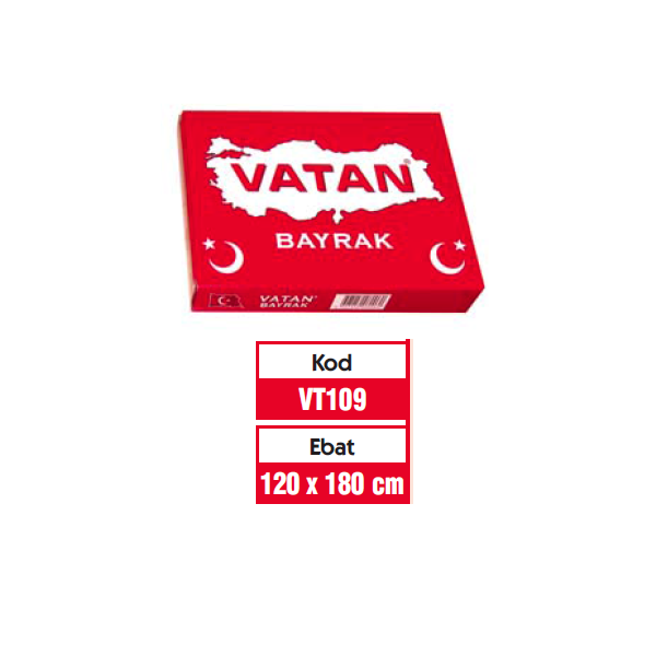 Vatan Türk Bayrağı 120x180 VT109