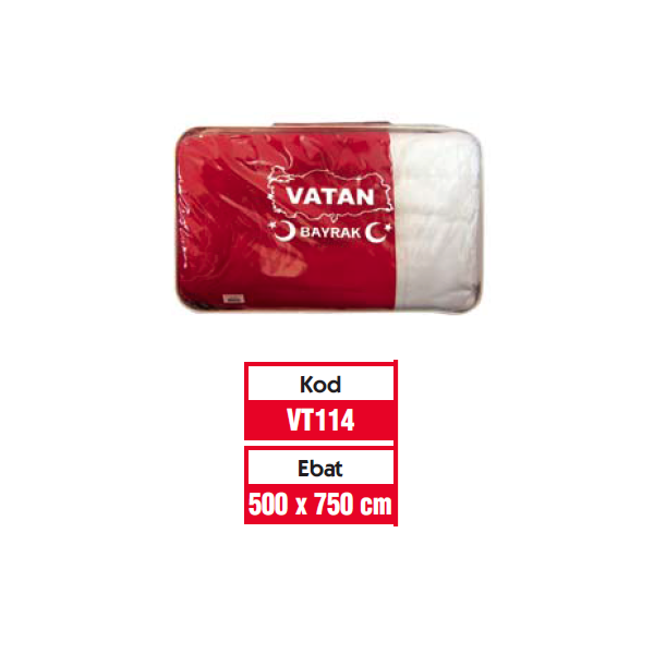 Vatan Türk Bayrağı 500x750